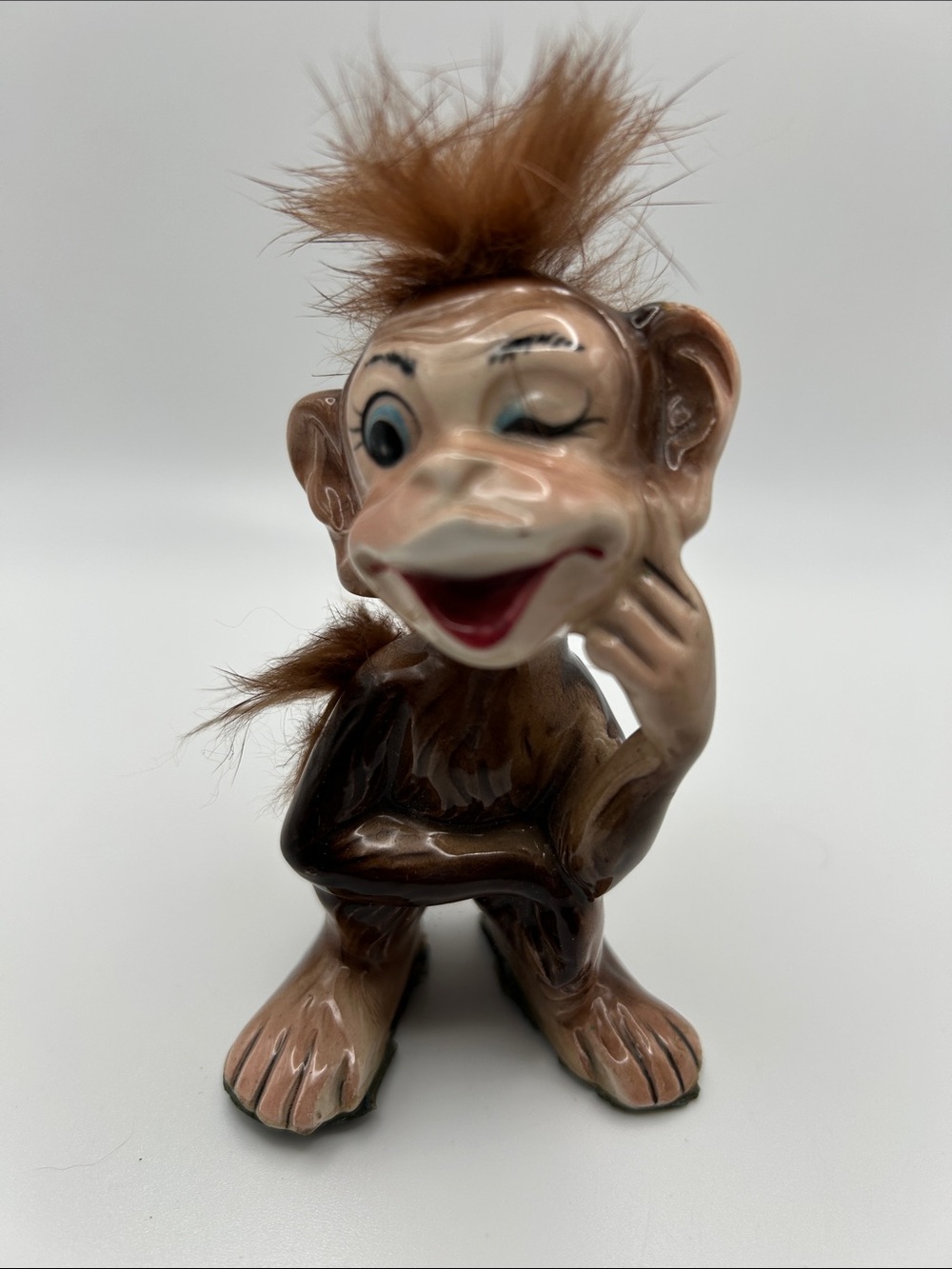 Vintage ceramic monkey